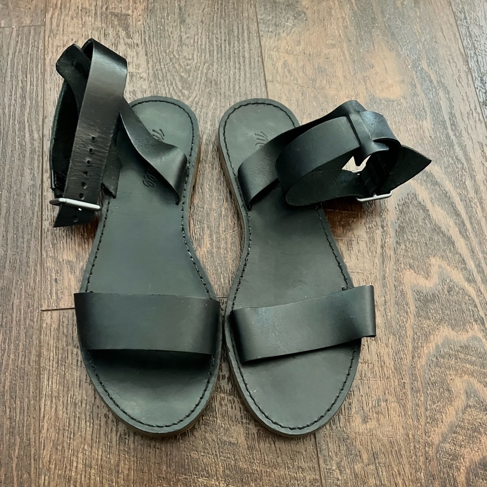 Madewell boardwalk ankle strap sandal